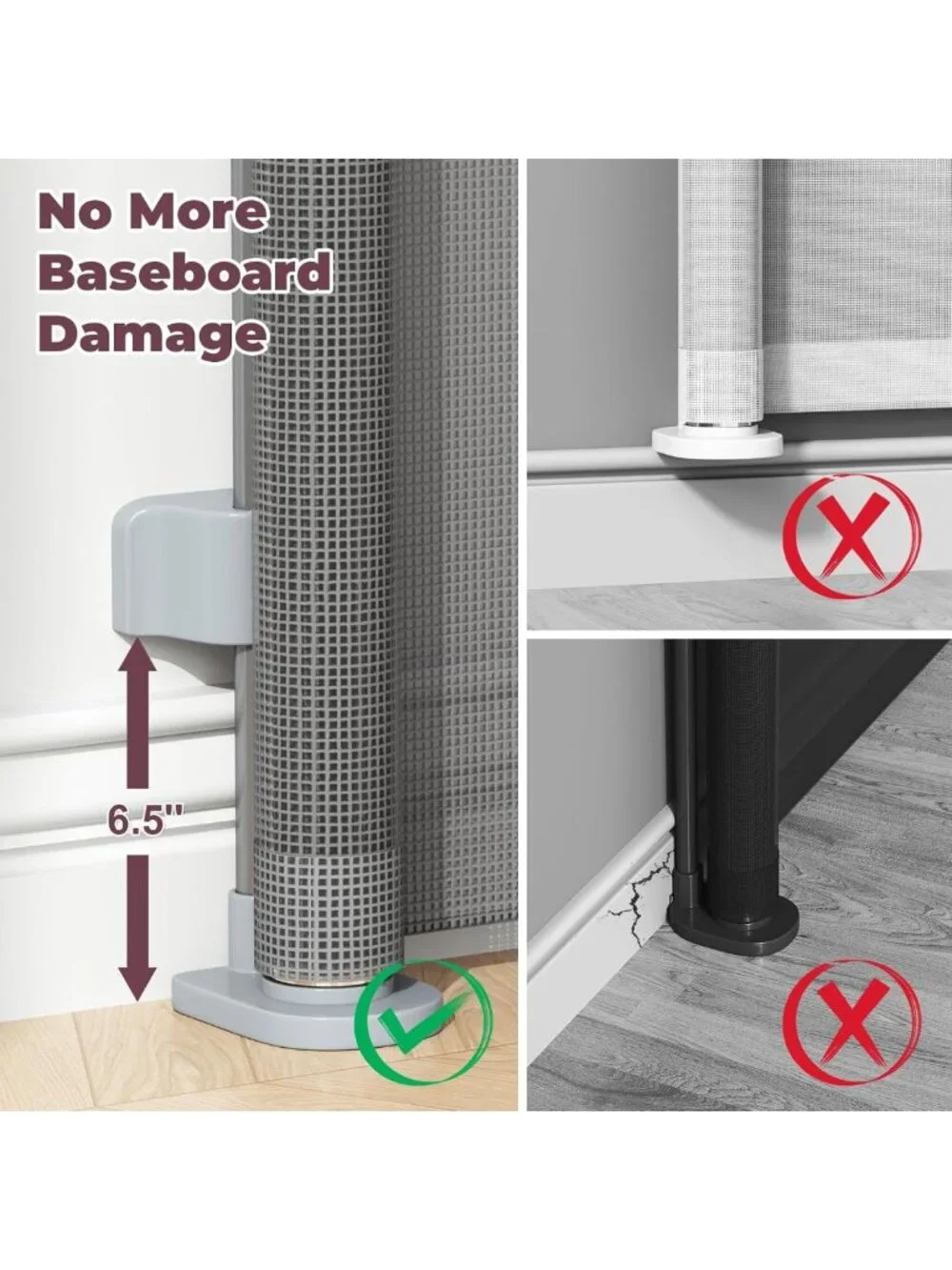 Retractable Baby Gate for Stairs & Doorways | Indoor Outdoor Dog Safety Barrier